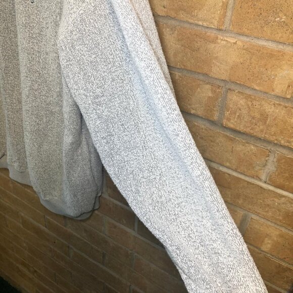 Vintage Y2K Big Dogs Gray 1/4 Zip Pullover Sweater Embroidered Logo Pockets Sz L - Picture 4 of 9